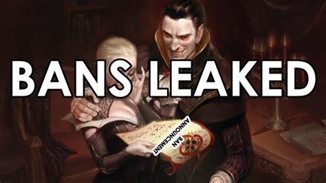 mtg leaked bans|Ban announcement got leaked : r/MagicArena